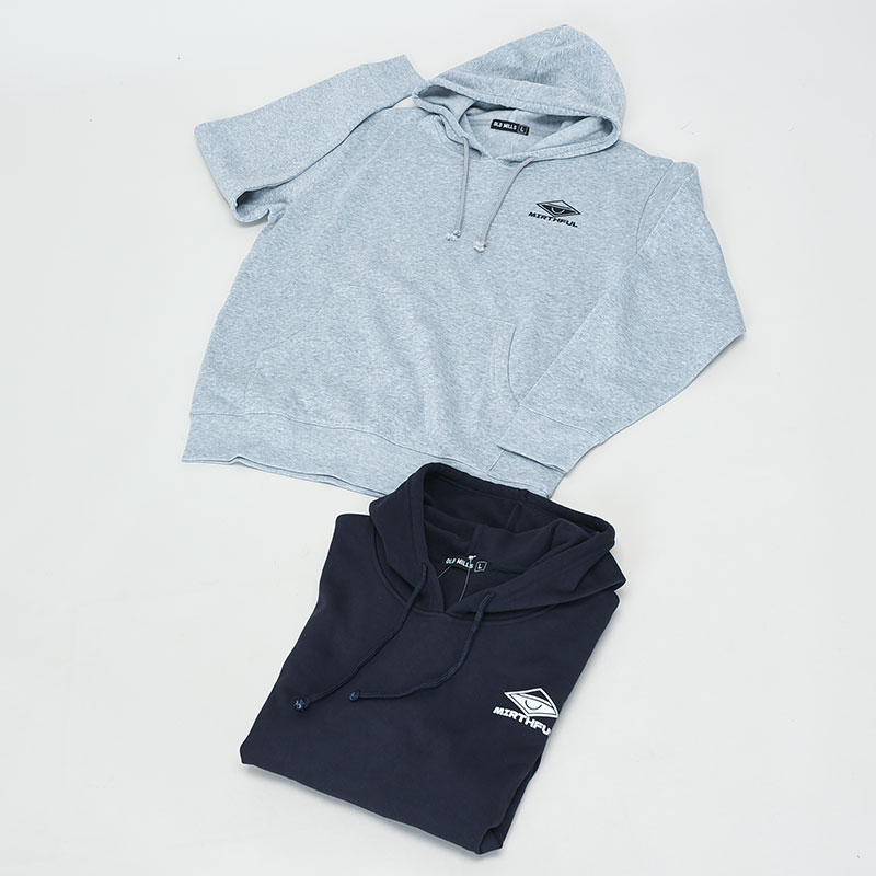 紳士大寸裏起毛プルパーカーシンプル柄2