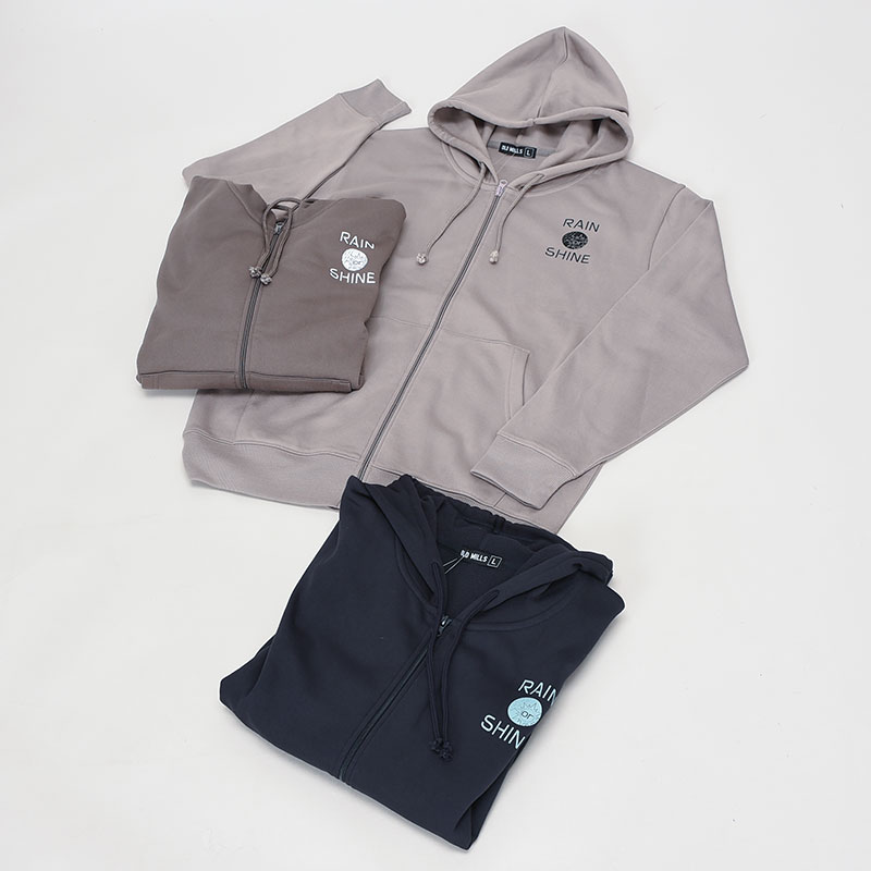 紳士裏起毛フルジップパーカーワンポイント