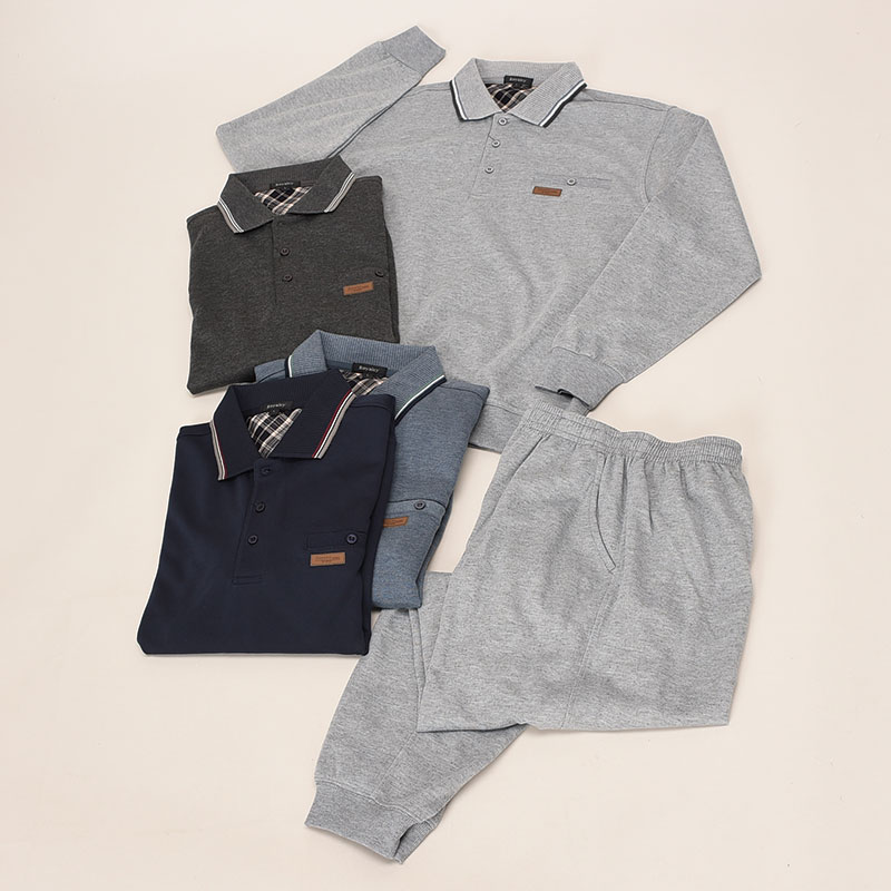 紳士大寸ダンボール無地ポロスーツ