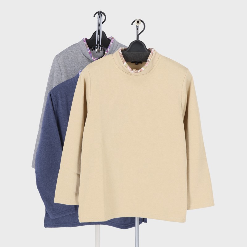 婦人裏起毛プリントトレーナー