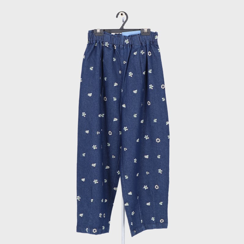 婦人わくらくストレッチデニムコクーンパンツ