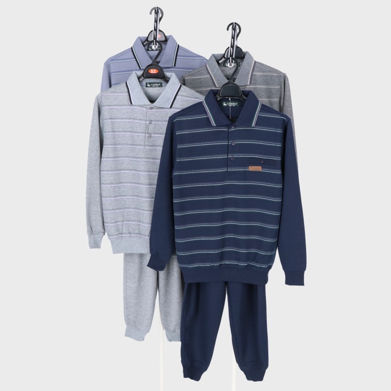 紳士大寸長袖ダンボールポロスーツ3L