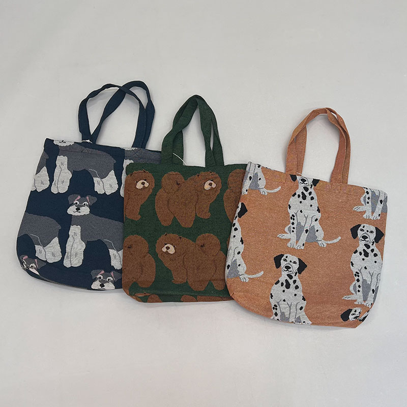 ジャガードトートバック(イヌ)