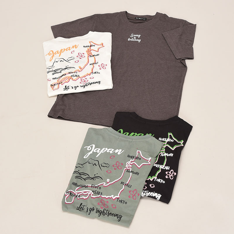 紳士バックプリントTシャツ和柄日本