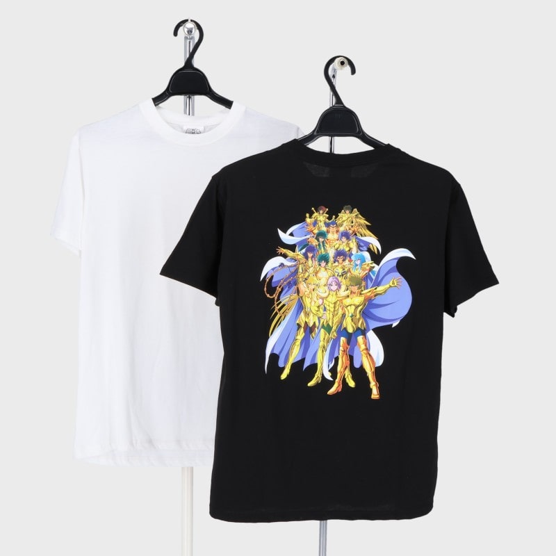 紳士半袖聖闘士星矢プリントTシャツ