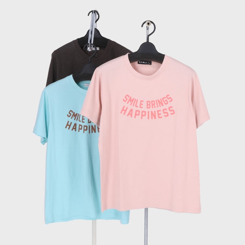 婦人大寸半袖ロゴTシャツ1