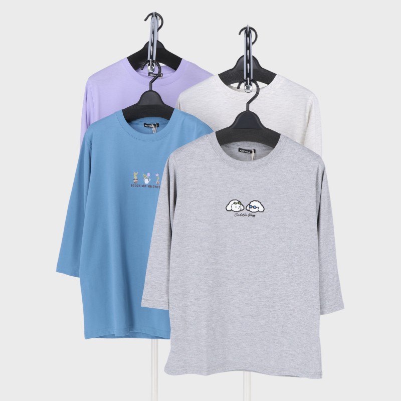 婦人天竺7分袖Tシャツ