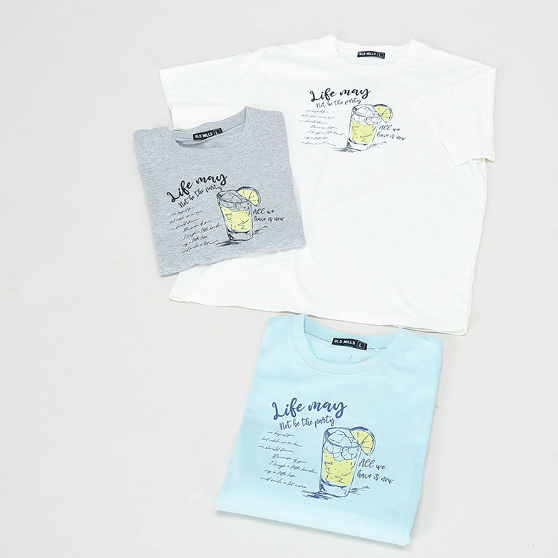 紳士半袖モチーフ柄Tシャツ1