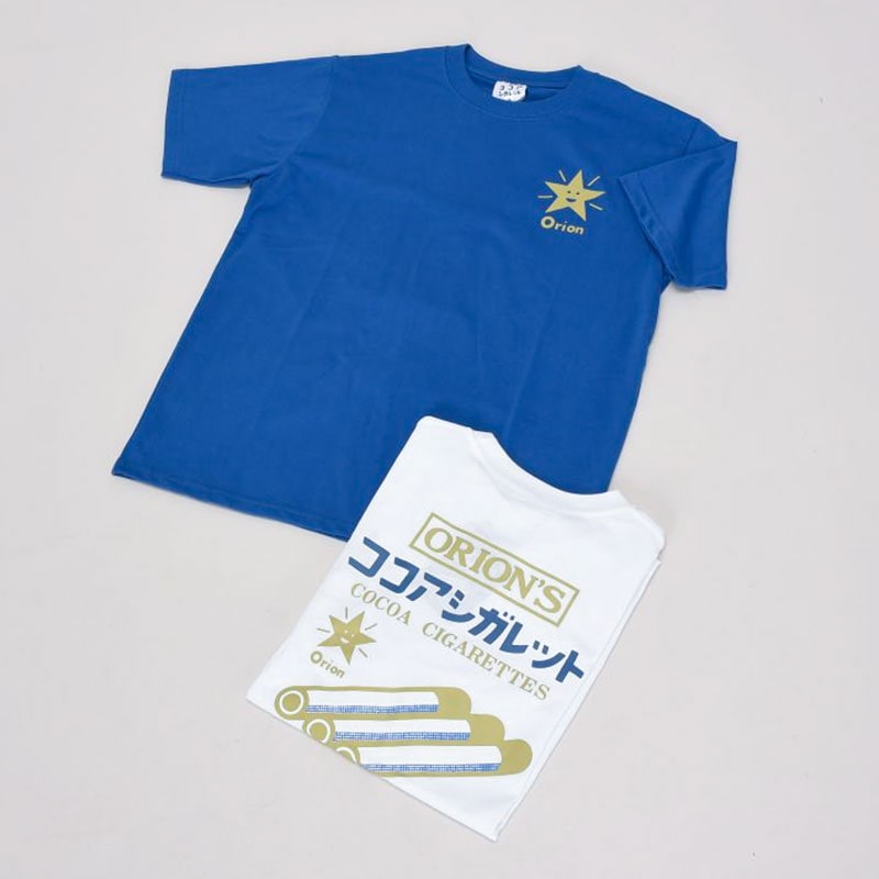 紳士半袖ココアシガレットプリントTシャツ