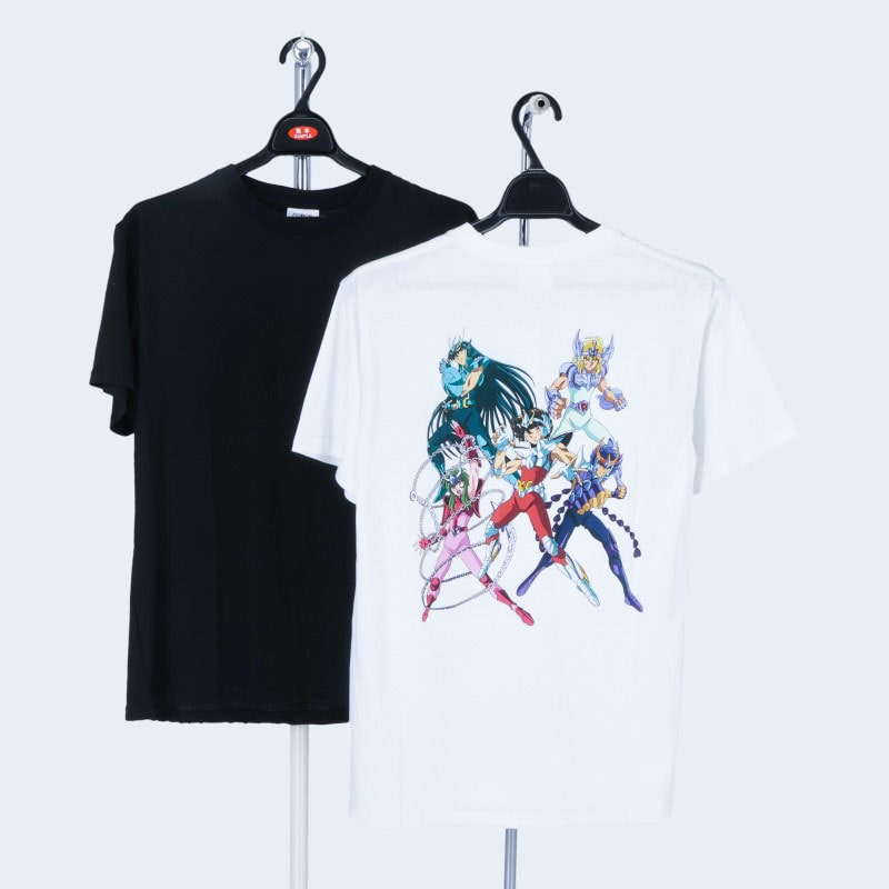 紳士半袖聖闘士星矢プリントTシャツ