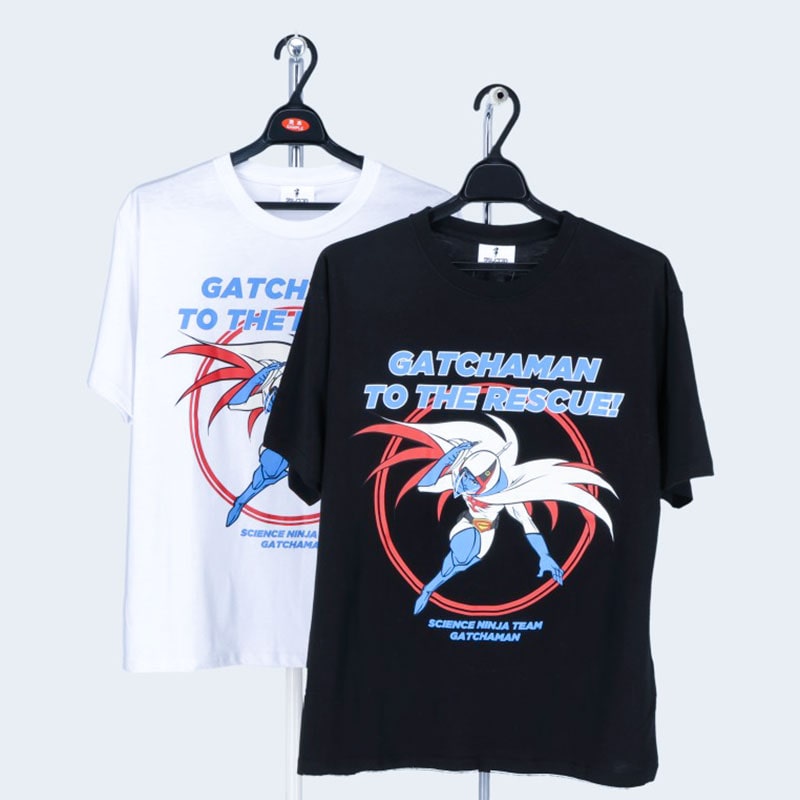 紳士半袖ガッチャマンプリントTシャツ