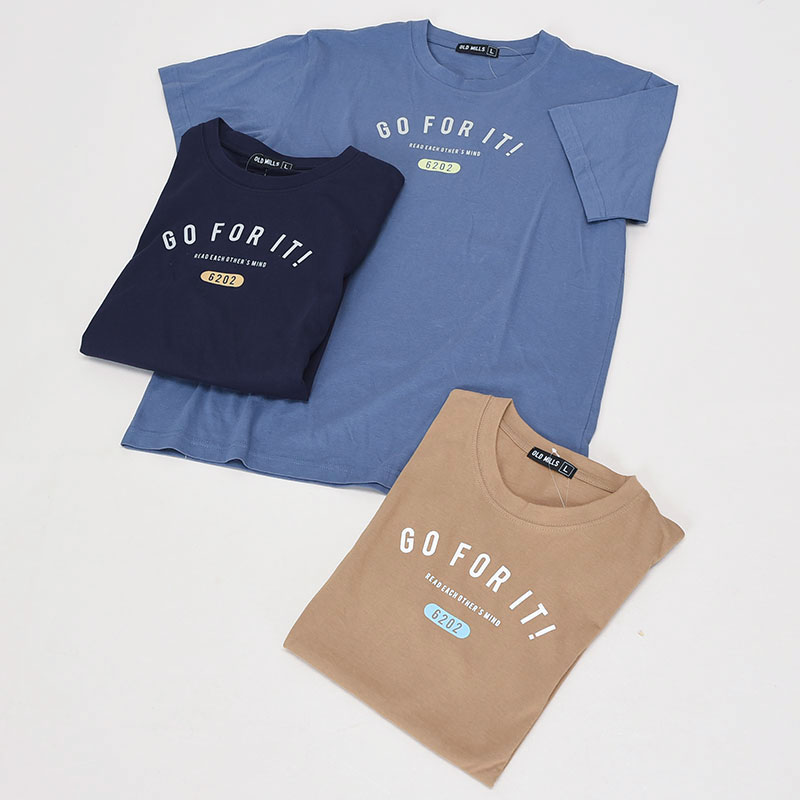 紳士半袖シンプルロゴTシャツ1
