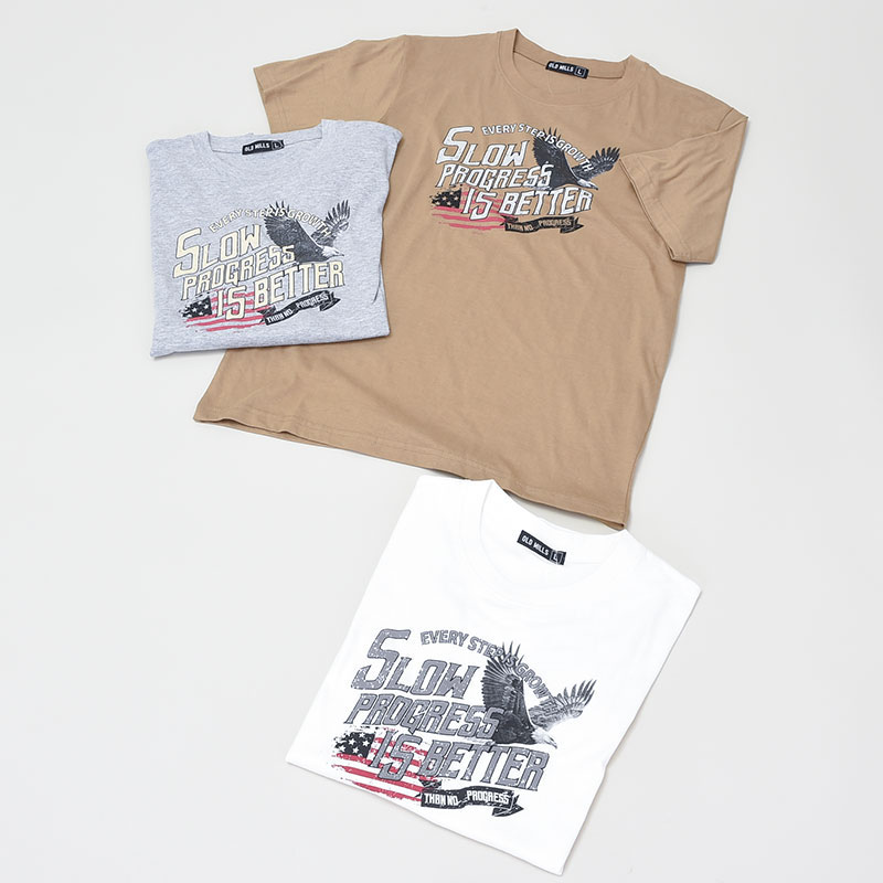 紳士半袖ヴィンテージ柄Tシャツ2
