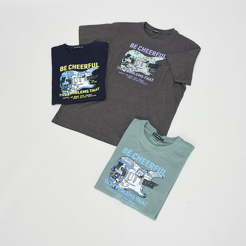紳士半袖ヴィンテージ柄Tシャツ4