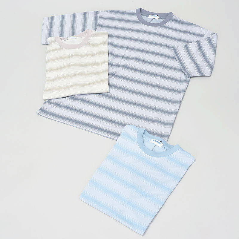 紳士ヒヤロンボーダーTシャツ