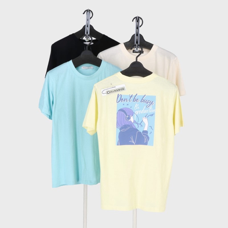 婦人半袖イラスト柄Tシャツ1