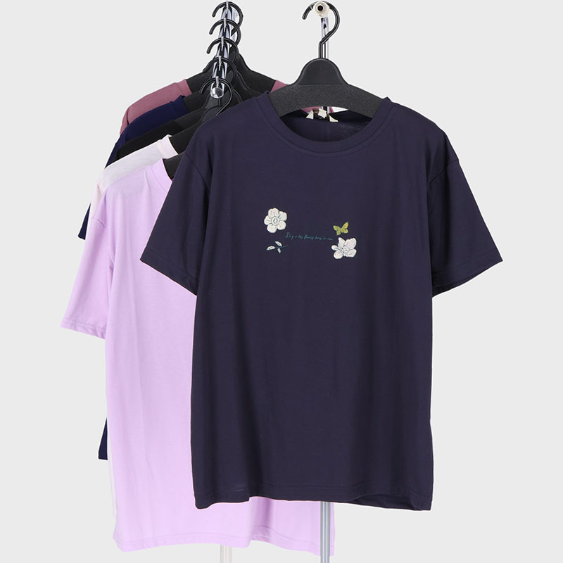 婦人半袖プリントTシャツ2柄