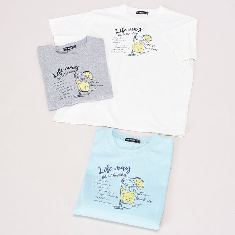 紳士半袖モチーフ柄Tシャツ1