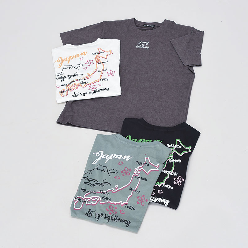 紳士バックプリントTシャツ和柄日本
