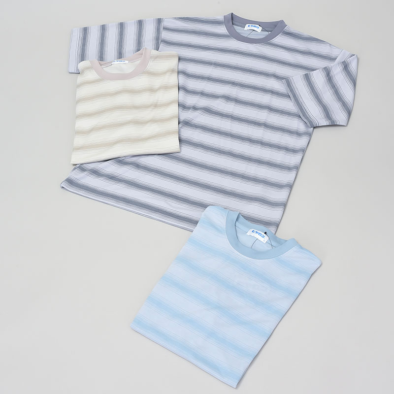 紳士ヒヤロンボーダーTシャツ