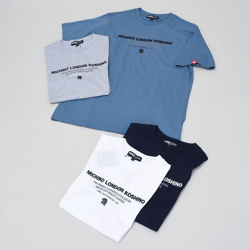 紳士半袖ブランドロゴ刺繍Tシャツ