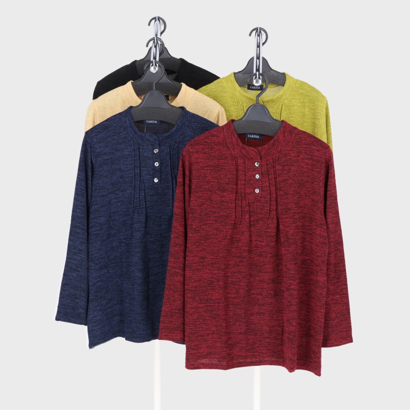 婦人ミルピンタックTシャツ