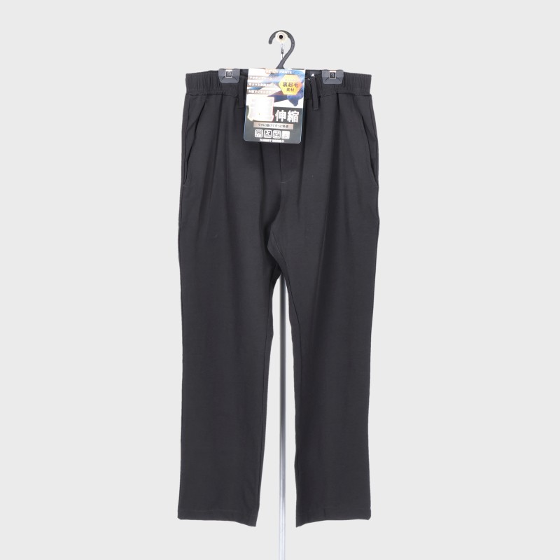 紳士裏起毛ストレッチテーパードパンツ