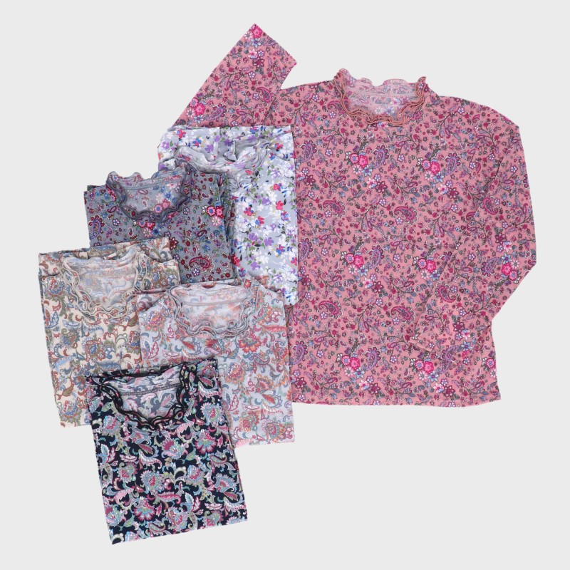 【バンドル】婦人メロー衿プリントTシャツ