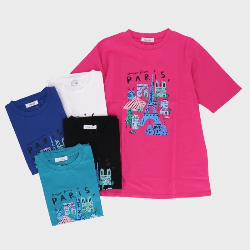 【バンドル】婦人5分袖プリントTシャツ