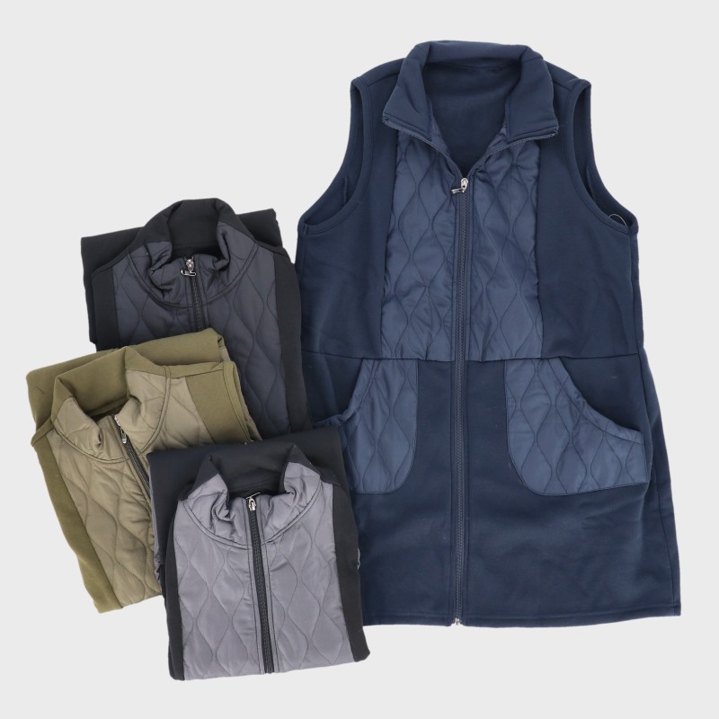 【バンドル】婦人キルト切り替えベスト