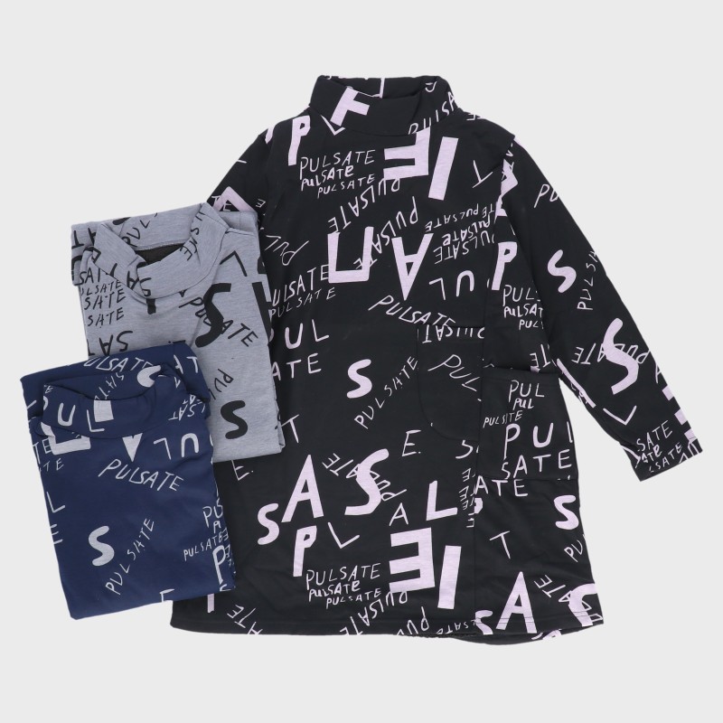 【バンドル】婦人裏ボアプリントチュニック