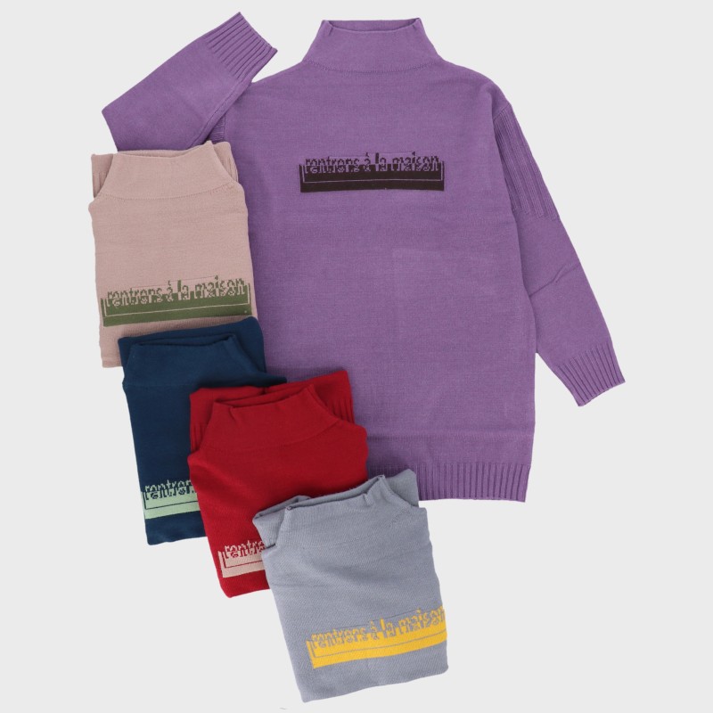 【バンドル】婦人ジャガードニットチュニック