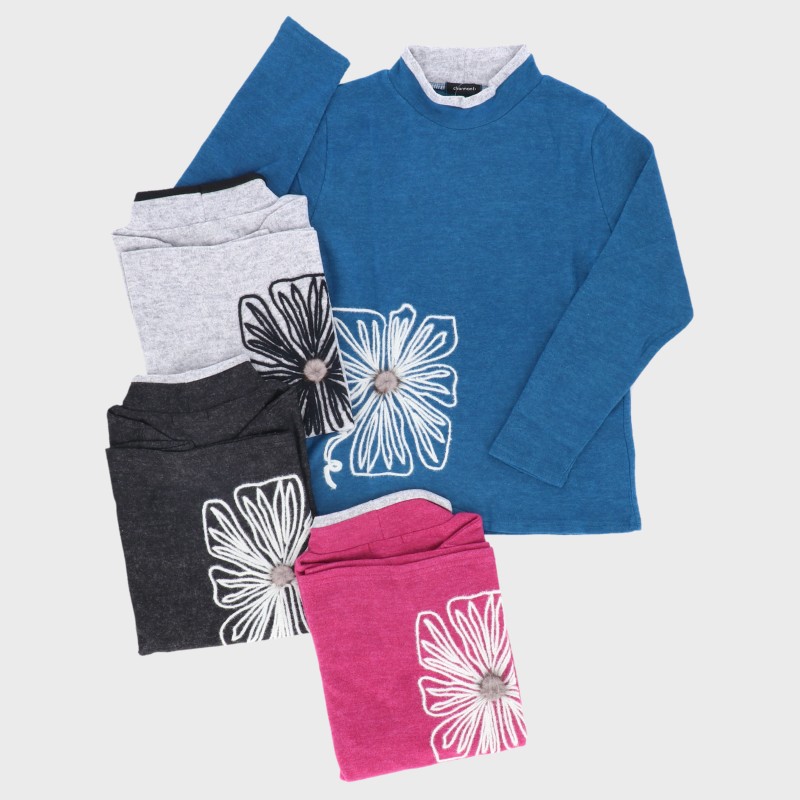 【バンドル】婦人表起毛コード刺しゅうTシャツ