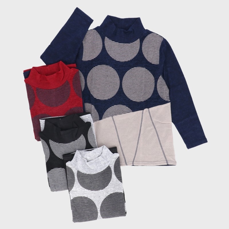 【バンドル】婦人表起毛切り替えTシャツ