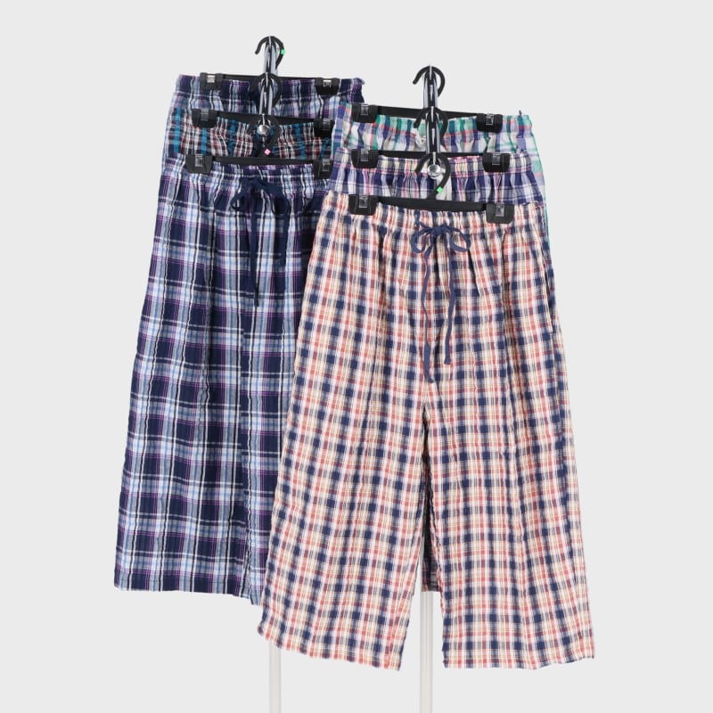 【バンドル】婦人7分丈綿100%サッカー生地パンツ