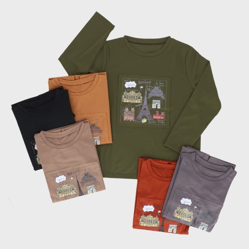 【バンドル】婦人長袖プリントTシャツ