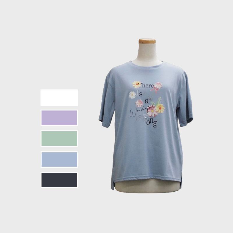 【バンドル】婦人刺しゅうプリントTシャツ