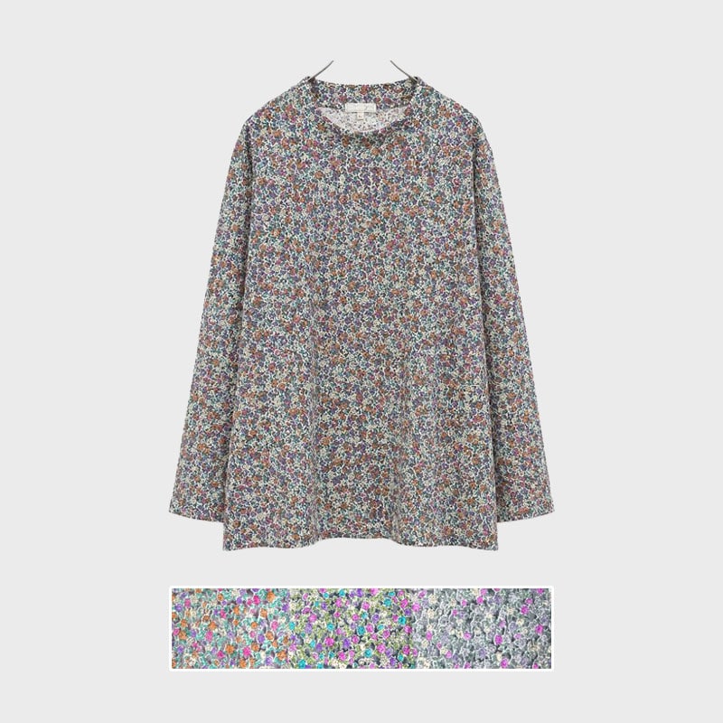 【バンドル】婦人ニットソー総柄プリントTシャツ