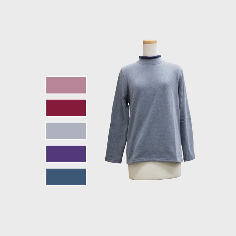 【バンドル】婦人ストレッチ裏シャギーパイピング使いTシャツ