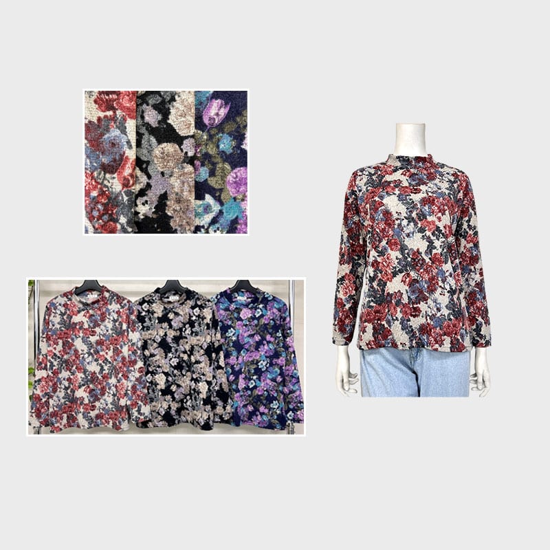 【バンドル】婦人起毛トプリントTシャツ