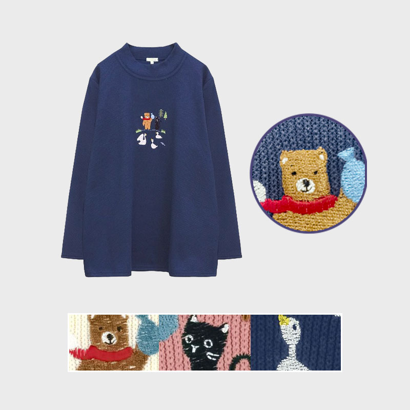 【バンドル】婦人裏起毛刺しゅうトレーナー