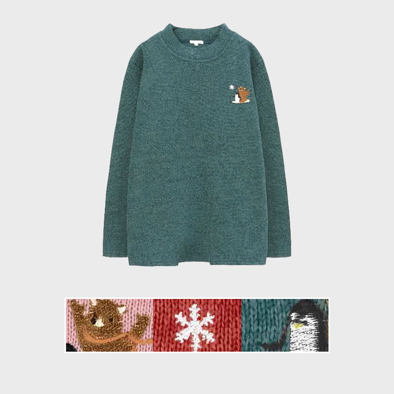 【バンドル】婦人大寸裏起毛刺しゅうトレーナー