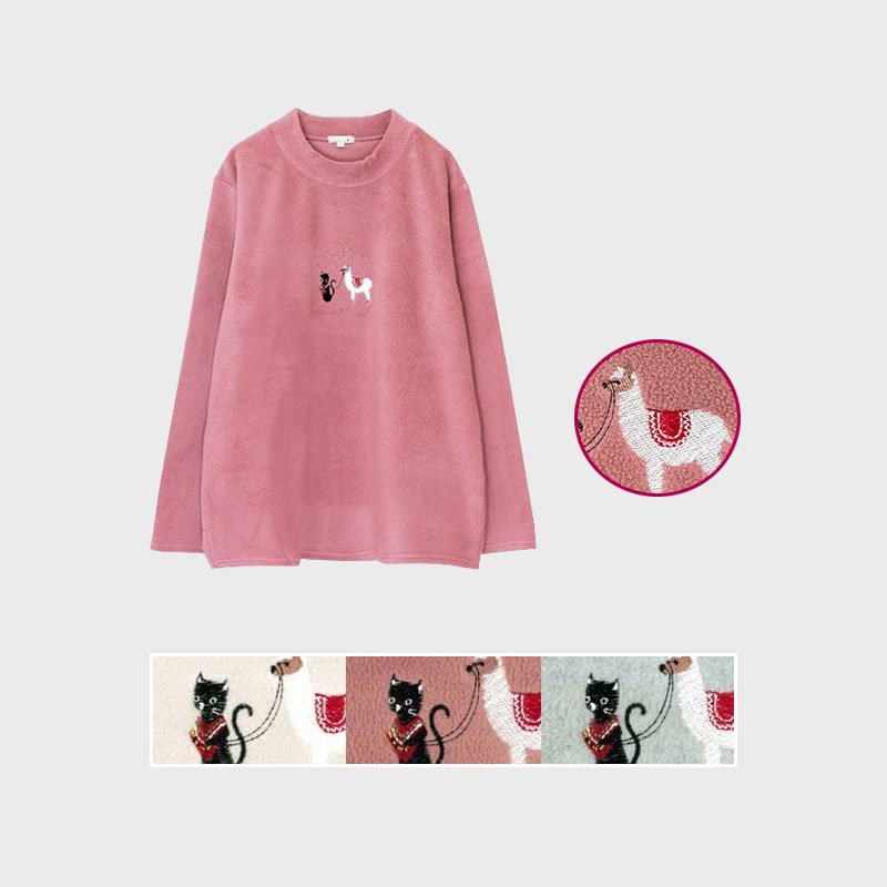 【バンドル】婦人フリース刺しゅうトレーナー