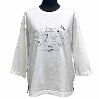 婦人『DDCLUB』7分袖Tシャツ(DOG DANCE)