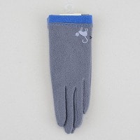 婦人日本製婦人手袋ネコ柄手袋