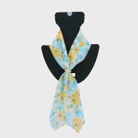 『日本製リング付きスカーフ』綿ガーセプチスカーフ(バラ柄)