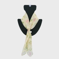 『日本製リング付きスカーフ』綿ガーセプチスカーフ(スズラン柄)