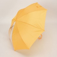学童黄色１駒透明５５ｃｍジャンプ傘