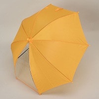 学童黄色１コマ透明５０ｃｍジャンプ傘