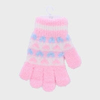 女児日本製マシュマロタッチ柄手袋